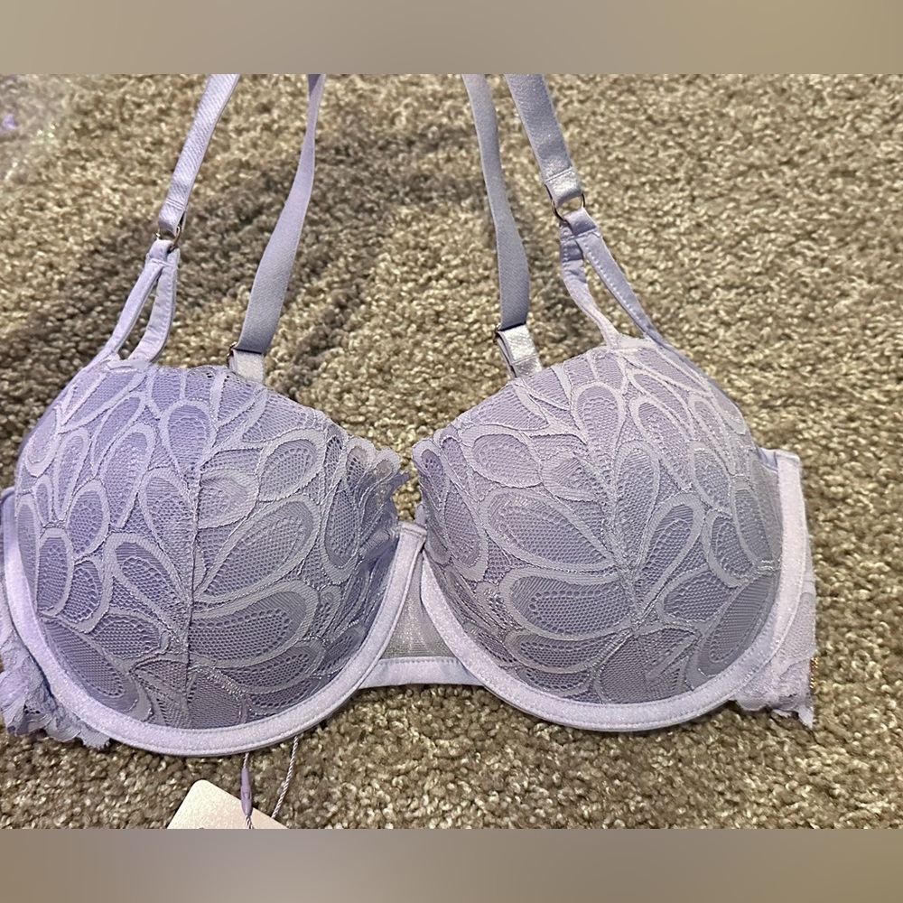 NWT Savage X Fenty 34DDD Lavender Lined Balconette Bra
